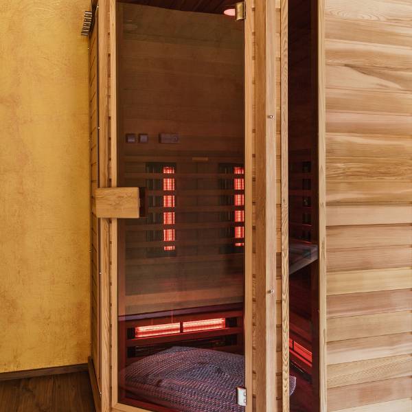 infrared sauna installation in Orange County built by Vulcon Builders